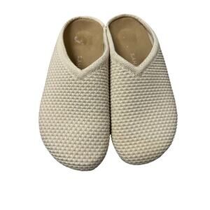 Rothy’s The House Shoe Cream Knit Slippers Women’s Size 7 EU 37